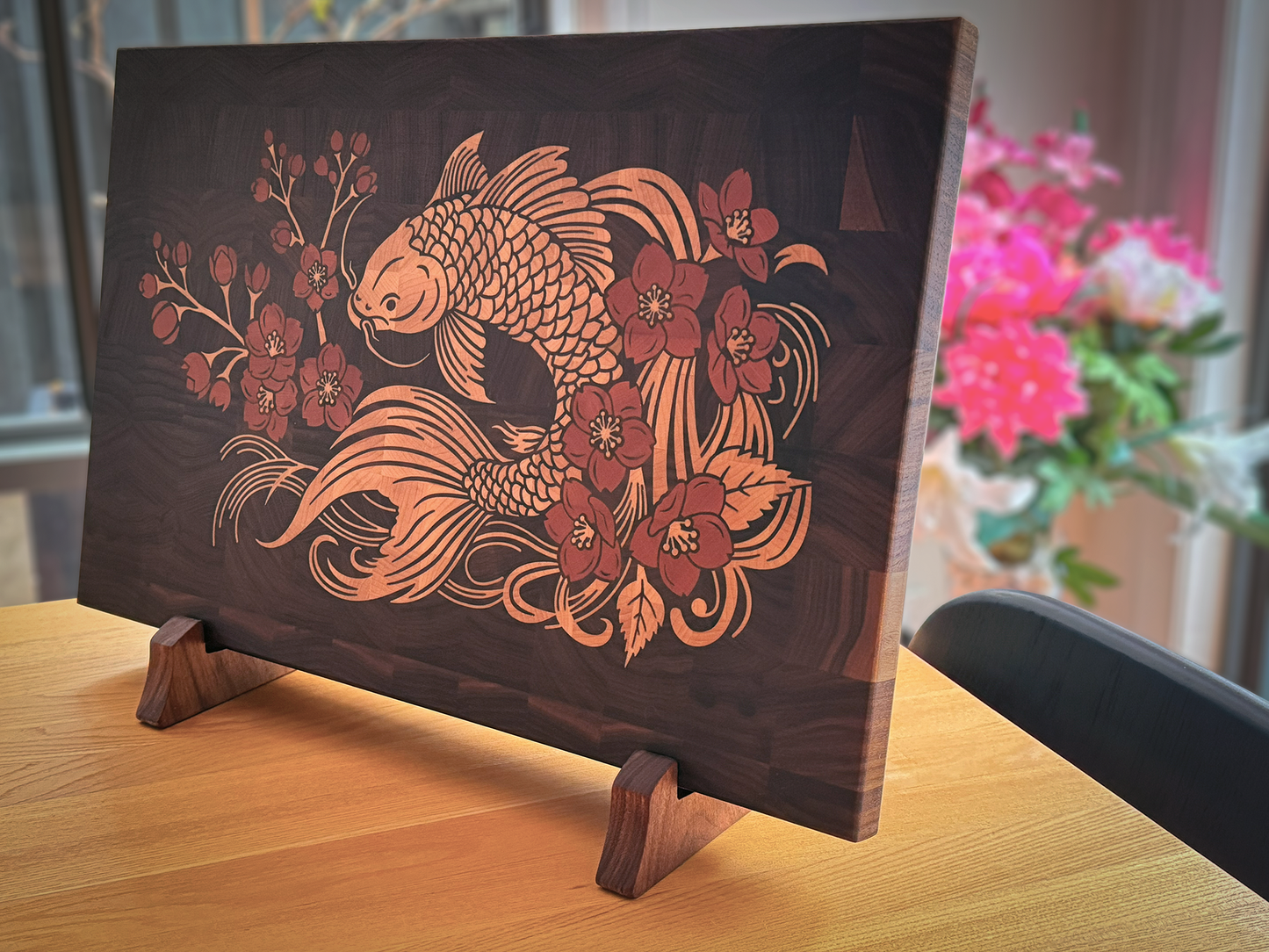 The KOI End Grain Cutting Board