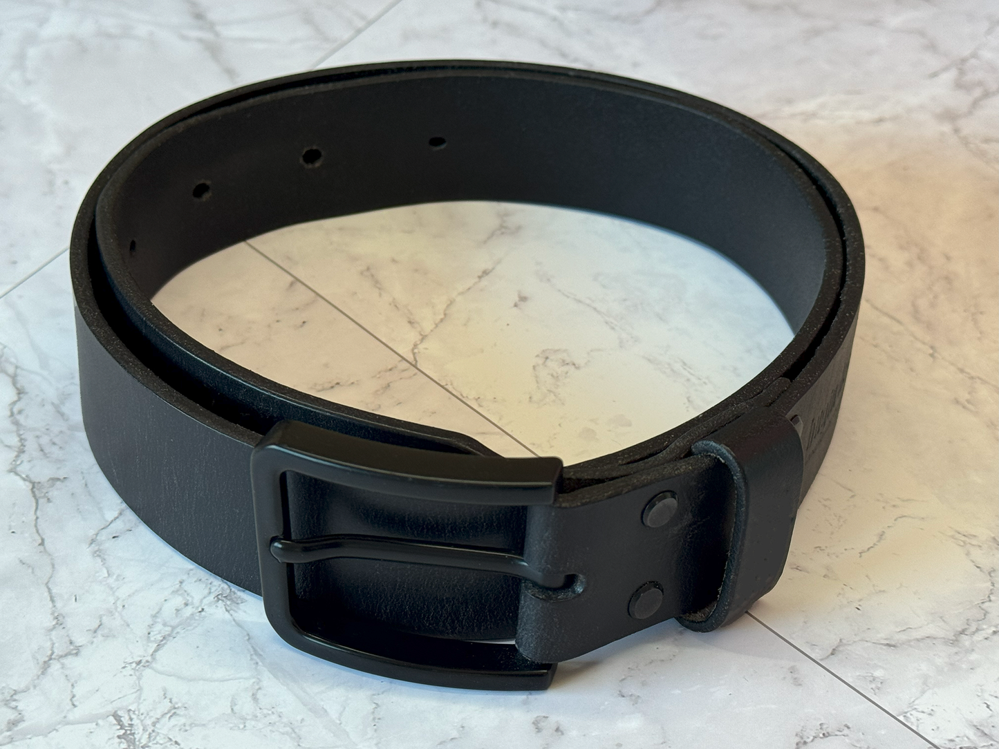 Midgard belt in black English Bridle leather