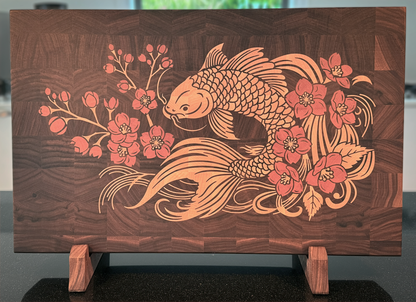 The KOI End Grain Cutting Board