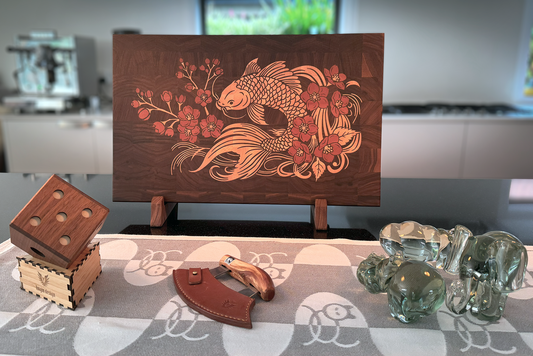 The KOI End Grain Cutting Board
