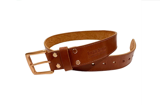 Midgard Leather belt in Chestnut Skirting Leather